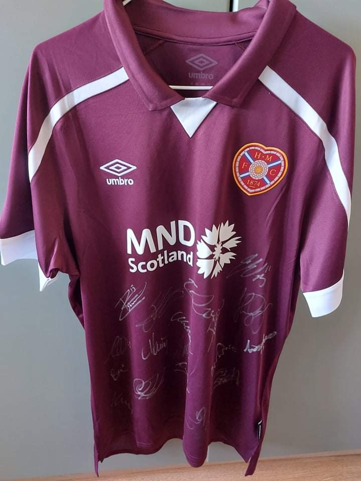 @JohnSouttar Hi John can you RT Hearts signed shirt raffle for MND SCOTLAND tickets £5. WHEN PURCHASING CLICK DROPBOX SELECT 'OTHER ' AND PAY ONLY £5. The link is here app.galabid.com/mndscotland/it… All proceeds to MND SCOTLAND. Draw ends 13 September 3pm