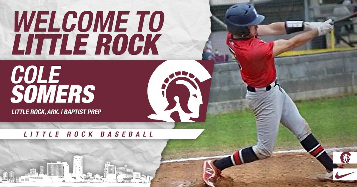 Another local talent is heading to #LittleRocksTeam, signing Cole Somers.

Somers is a 5-10 freshman utility player from Little Rock that attended Baptist Prep, ranking among the state's leaders in home runs.