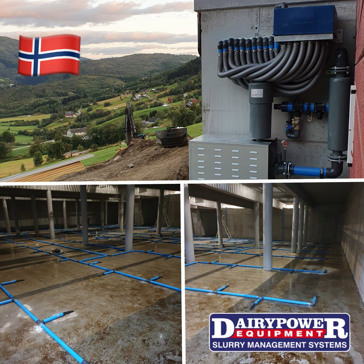 DairyPowerEquip's tweet photo. Have a look at this Smart Slurry Aeration System installation from our Norwegian dealers, Fjossystemer! This was in Voss, West Norway!🇳🇴 
#smartslurry #nextgeneration #farm365 #slurrymanagement https://t.co/s6YVAsqPWy