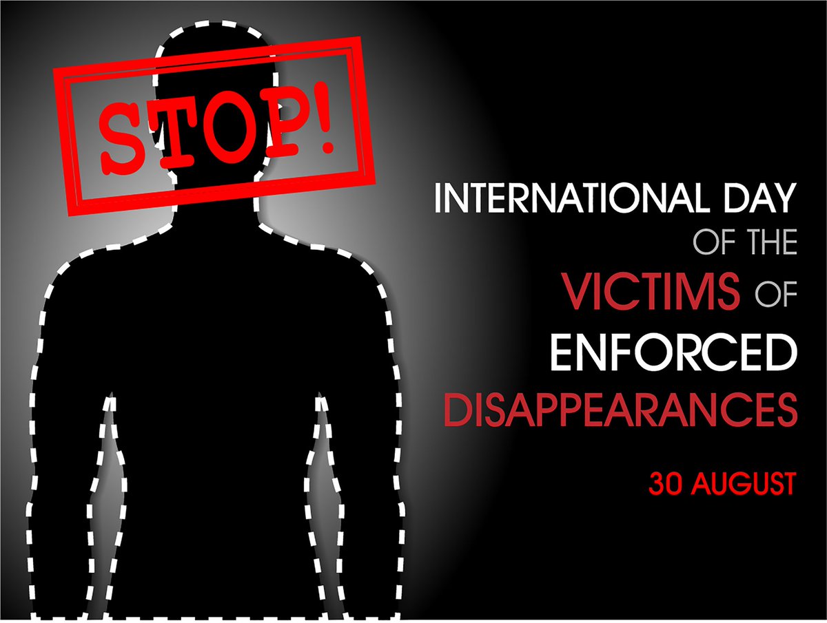 ecde_pod's tweet photo. En España, una media de seis personas son víctimas al día de una desaparición forzosa. 

Personas, familias, amig@s que un día salen de su casa y ven su libertad reducida a 0, fuera del amparo de la ley. https://t.co/2ozVe2FNPF