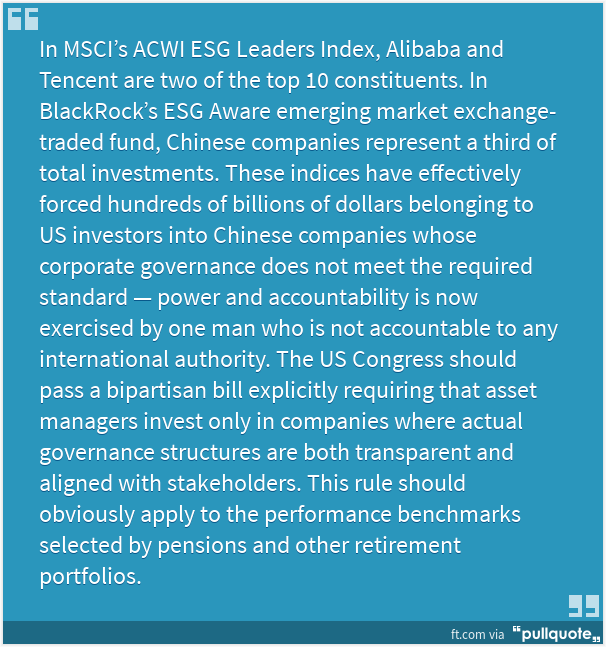 Vladimirth's tweet photo. #Soros argues #ESG case against #China. US pension fund mgrs should to stop putting retirement capital at risk where so many companies lack transparency &amp; shareholdr accountability.

$BABA 
$TCEHY

#DivestFromChina 
 | Financial Times https://t.co/43u6jUy4f3 https://t.co/3YHNb8j1WC