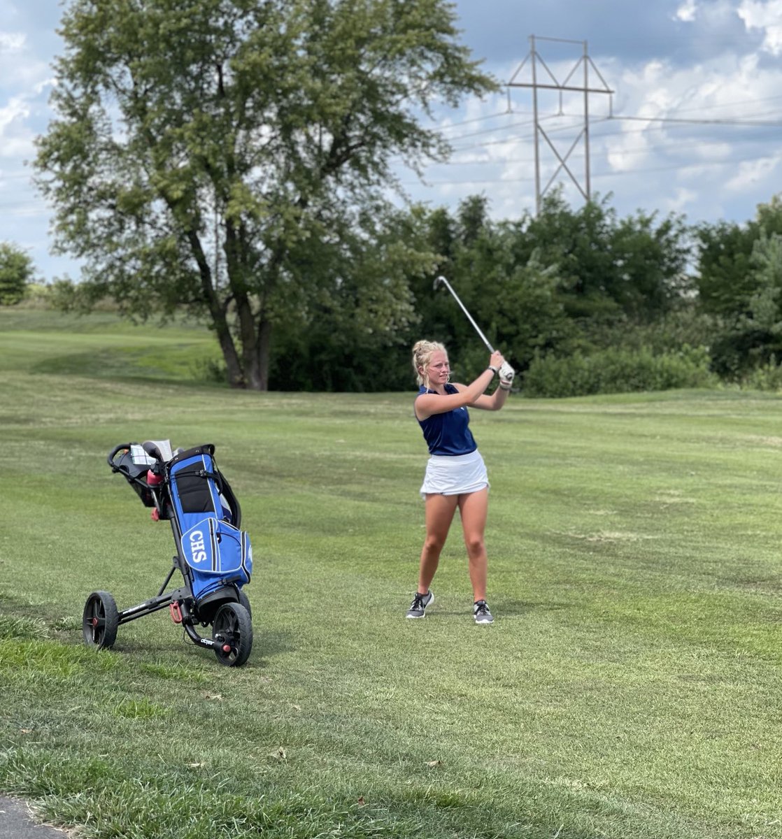 Lexy Joseph chips on with one hole left.