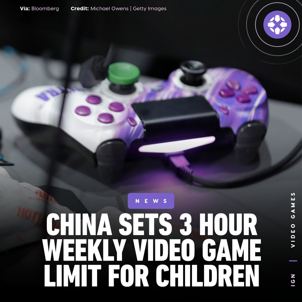 Those under the age of 18 will only be allowed to play from 8pm to 9pm on Friday, Saturday, and Sunday, as well as public holidays. The move is an attempt by Chinese regulators to combat gaming addiction. bit.ly/3yunJMU