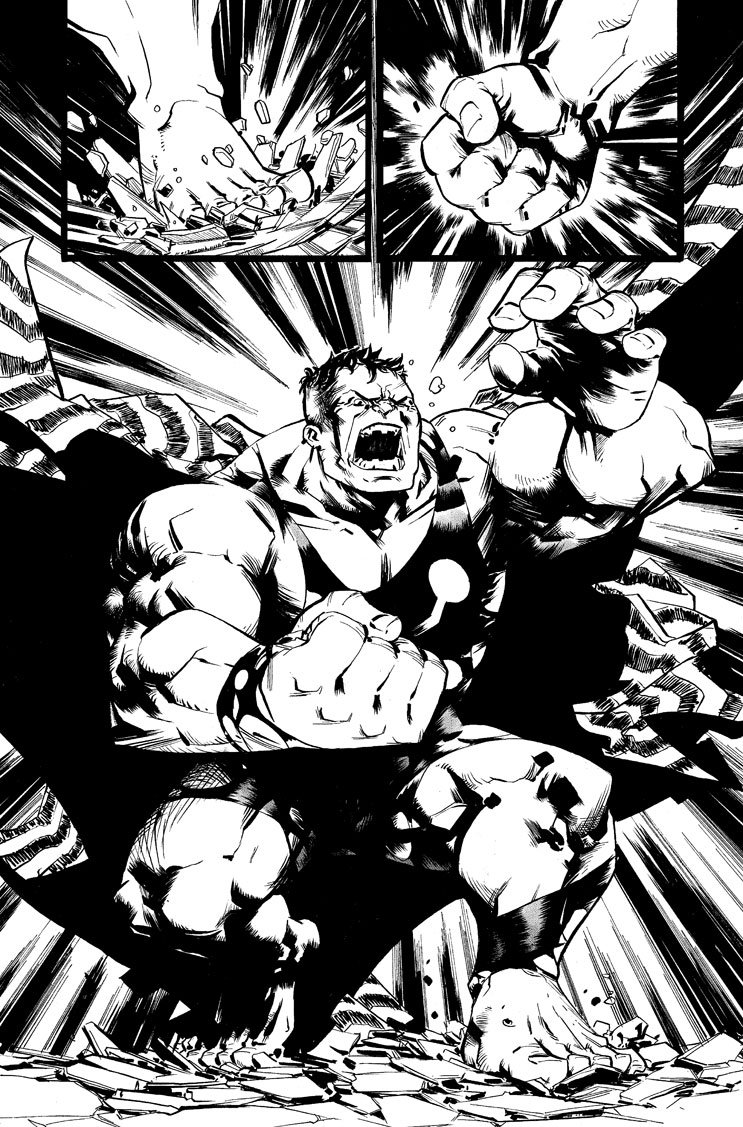 andymacdeez's tweet image. This page is still somehow available HERE!  comicarthouse.com/artistgalleryr…  
MADNESS!

#MultipleMan #MarvelComics #Hulk #HulktipleMan