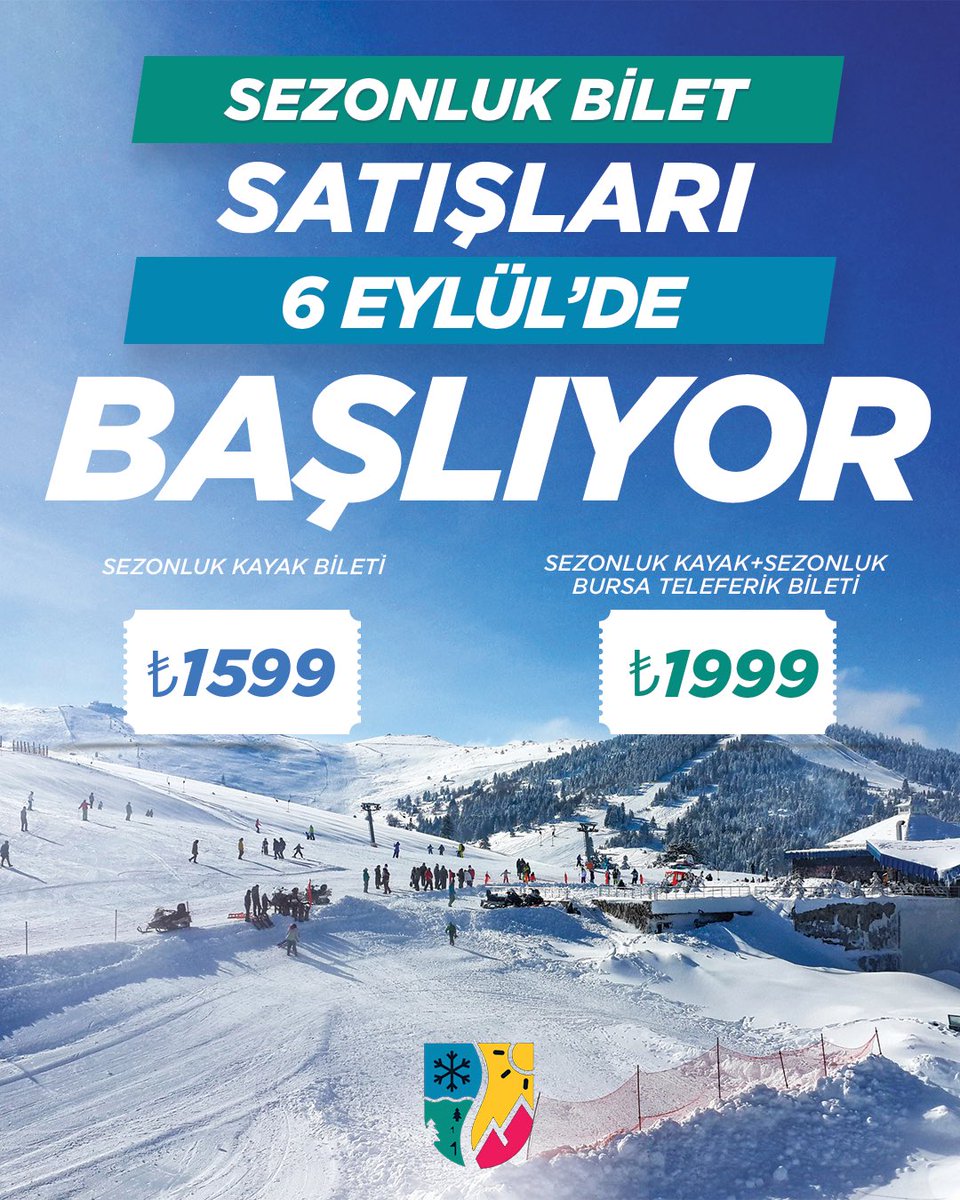 Sezonluk bilet satışları başlıyor. Uludağ’da sınırsız eğlenceni anahtarı 🎫⠀

#uludaginfo #uludağkayakmerkezi #uludagskicenter #uludag #kayakmerkezleri #ultratrail