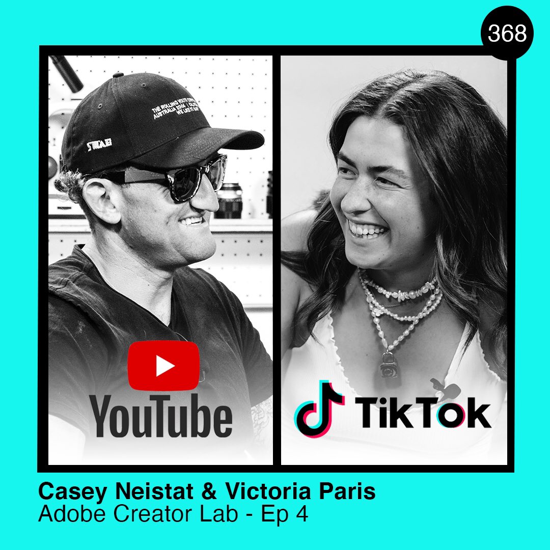 368 (@368) on Twitter photo YouTube 🤝 TikTok. <a href="/Casey/">Casey Neistat</a> & <a href="/VictoriaParis/">Victoria Paris</a> chop it up in epi 4 of <a href="/AdobeVideo/">Adobe Video & Motion</a> Creator Lab
 📺 adobe.ly/3DhdvTO
📼 adobe.ly/creatorlab YouTube 🤝 TikTok. <a href="/Casey/">Casey Neistat</a> & <a href="/VictoriaParis/">Victoria Paris</a> chop it up in epi 4 of <a href="/AdobeVideo/">Adobe Video & Motion</a> Creator Lab
 📺 adobe.ly/3DhdvTO
📼 adobe.ly/creatorlab