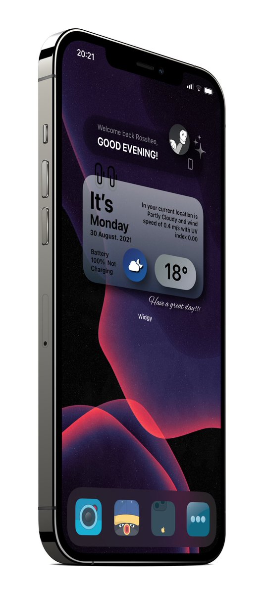 DesignByRoss's tweet image. Tonight 

Icons @Payrun76 
Wallpaper @awsiiq 
Mockup @screenshot_pro 
Widget me available on rosshee.gumroad.com

#iOS15beta7 #Widgy #setup
