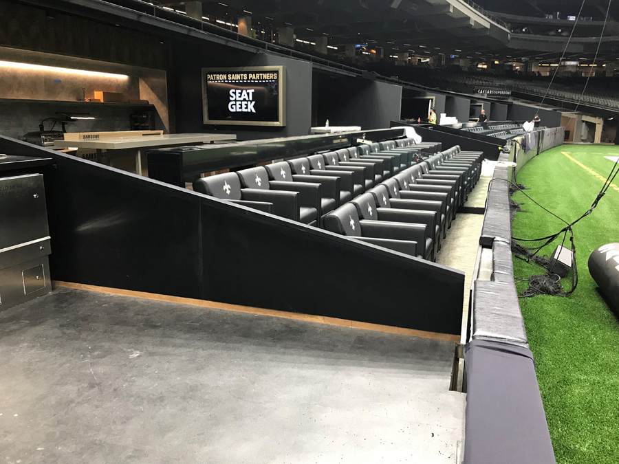 Check out the new Field-Level Suites for the 2021 <a href="/Saints/">New Orleans Saints</a> season!

DreamSeat designed a brand-new chair (the Kamara) based on the team's needs and space to create this one of kind experience. 

Learn more at dreamseat.com/new-orleans-sa…

#DreamSeat #NFL #StadiumSeating