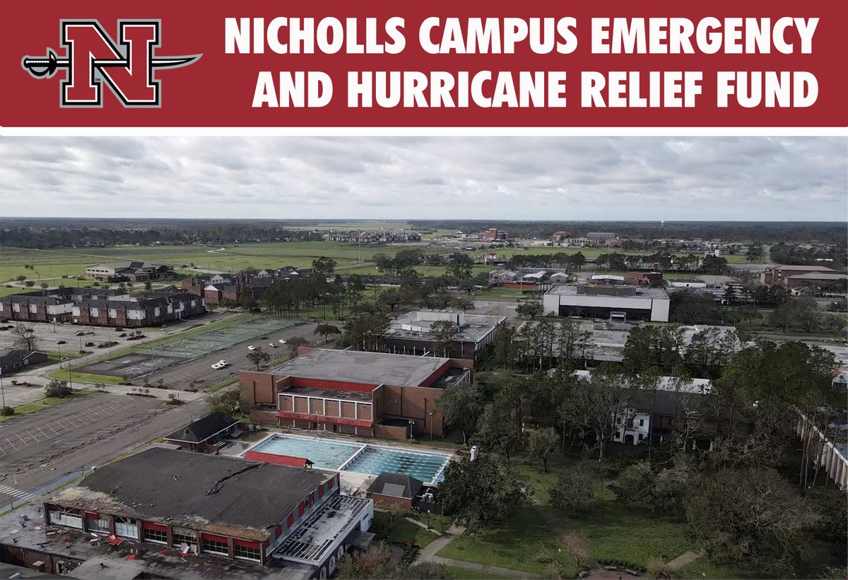 After the devastating impacts of Hurricane Ida on the Bayou Region, many students, faculty and staff will need the support of caring individuals like you.
Visit nicholls.edu/hurricane-reli… for more information. Geaux Colonels.