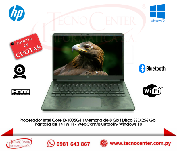 TecnoCenter_Py's tweet photo. Edición Limitada Notebook HP i3 SSD 256 14 Green. Adquirila en cuotas de Gs. 333.000! 📲 0981643867
#HP #IntelCorei3 #Notebook #NotebookHP #Windows10 #TecnoCenterPy https://t.co/3vuqBEj7Hj