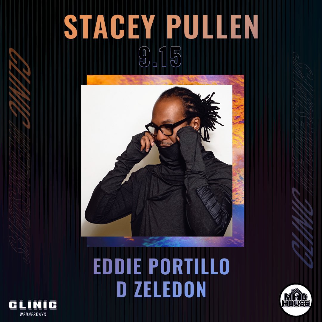 Well the secret is out!!! Myself and <a href="/djeddieportillo/">Eddie Portillo</a> will be on opening duties for the man himself <a href="/staceypullen/">staceypullenofficial</a> at <a href="/ClinicWednesday/">Clinic Wednesdays</a> Sept 15th.!!!! You wont want to miss this one… its going to be a GROOVY one.!!!