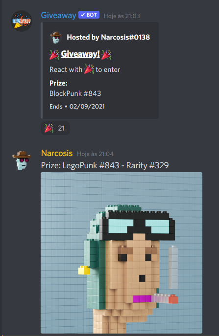 TheBlockPunks's tweet photo. 🎉GIVEAWAY TIME🎉

To celebrate this special transition, we are making a giveaway on our discord server! 

 🌟What you need to do is pretty simples:🌟

🧱Tag 2 friends
🧱RT the hell out of this tweet
🧱React to our discord bot on the #giveaway channel
https://t.co/tpjO9E8y2b https://t.co/KW8ZaOEA5A
