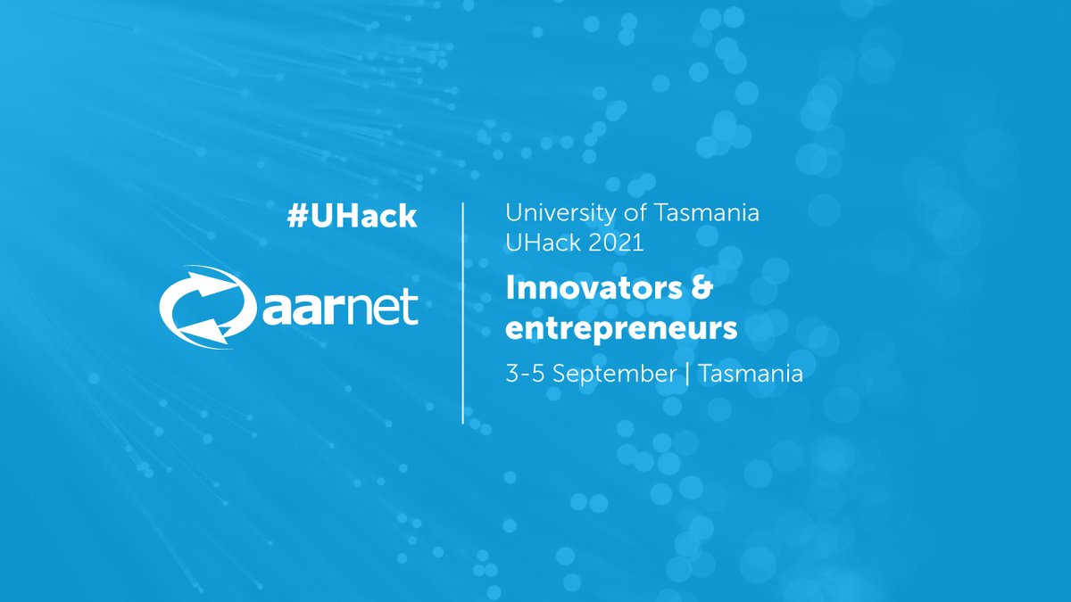 AARNet Australia (@aarnet) on Twitter photo We're proud to be a #mentor sponsor for <a href="/UTAS_/">University of Tasmania</a> #UHack 2021.
We wish the participants the best of luck in this weekend's hackathon!
You can find out more at ow.ly/KJFJ50G1bq1 We're proud to be a #mentor sponsor for <a href="/UTAS_/">University of Tasmania</a> #UHack 2021.
We wish the participants the best of luck in this weekend's hackathon!
You can find out more at ow.ly/KJFJ50G1bq1