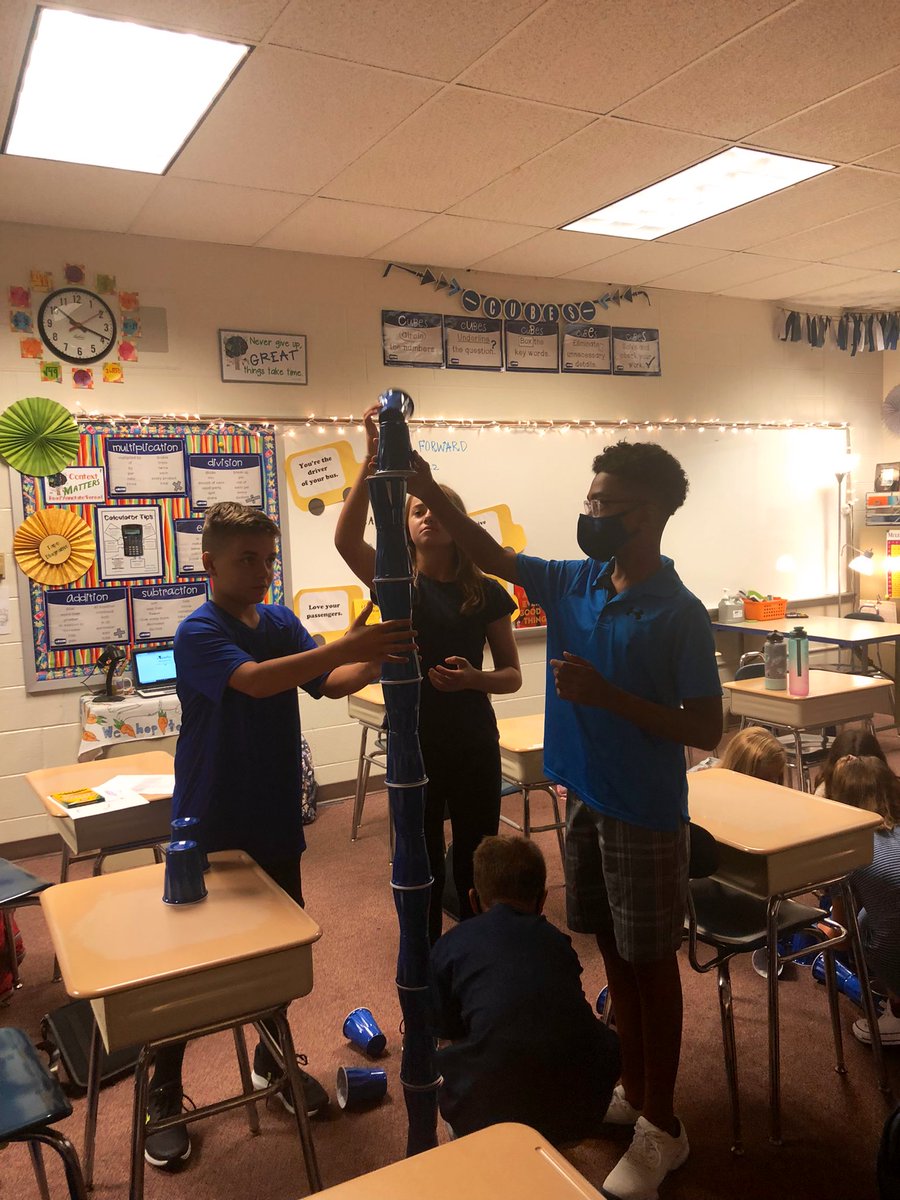 MrsBeckerCCMS's tweet image. Minute to Win It #MathMindset Style for the opening day win! 💯 Emphasized communication, adaptability & value of shared ideas while learning classmates’ names. #EveryFalconCounts