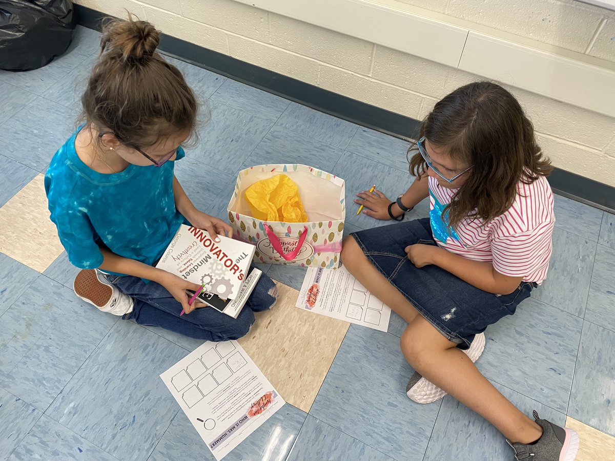 Happy New {School} Year!🥳 Today was my first day of 5th grade, and we celebrated with a New Year party. Ss also worked together to investigate what makes me ME by following a trail of clues then using inferencing skills. #JTLearns #BackToSchool