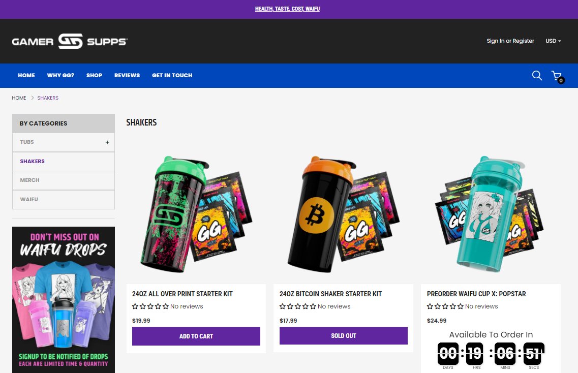 Hey, Look at our new #Bitcoin Shaker! Buy any tub of GG with crypto and we  will add it to your order for free! Bitcoin Shaker is not available via  fiat. https://t.co/aVRlJ9Y7li