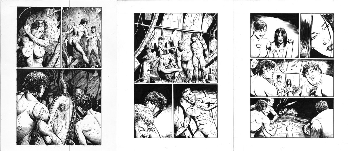 Here are the first 7 pages of the book I'm working on with @LoreDoctor .The plan is color but b&w is also a possibility.