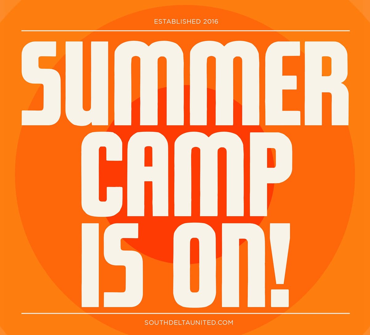 DAY 1 IN THE BOOKS!

⚽⚽⚽

Summer Camp has started. 

Kids everywhere!

Lots of energy, learning, and fun.

We love it. What a great way to end summer!

⚽⚽⚽