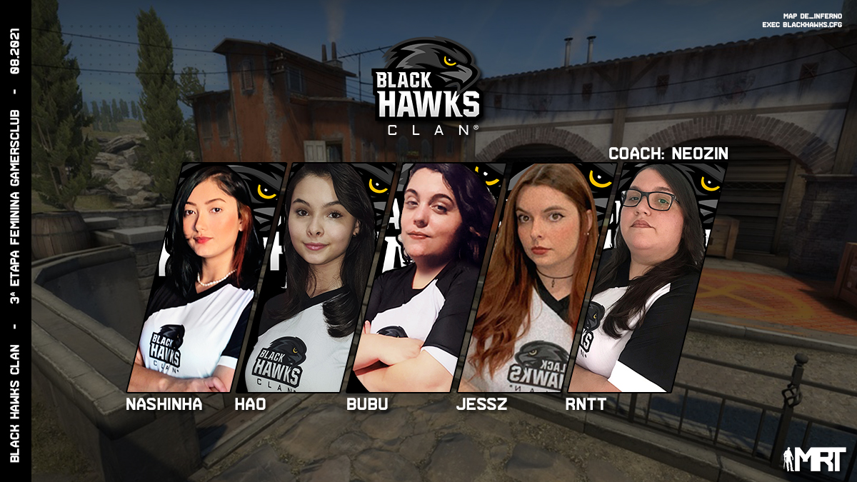gabrielmariotti's tweet photo. A @BlackHawksClan está pronta para voar na Liga Feminina. 

Players: @bubufps, @jesszcs, @haolands, @rnttfps e @_nashinha.

Coach: @neozin.

#GoBHC https://t.co/OE56FMdLxI