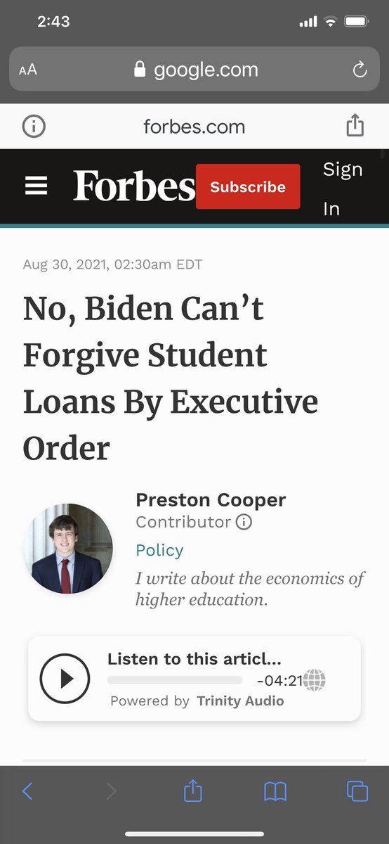 nogen1818's tweet photo. @PrestonCooper93 what a lying piece of crap you are. #studentloanforgiveness #executiveorder #Biden https://t.co/pF1TBpvenS