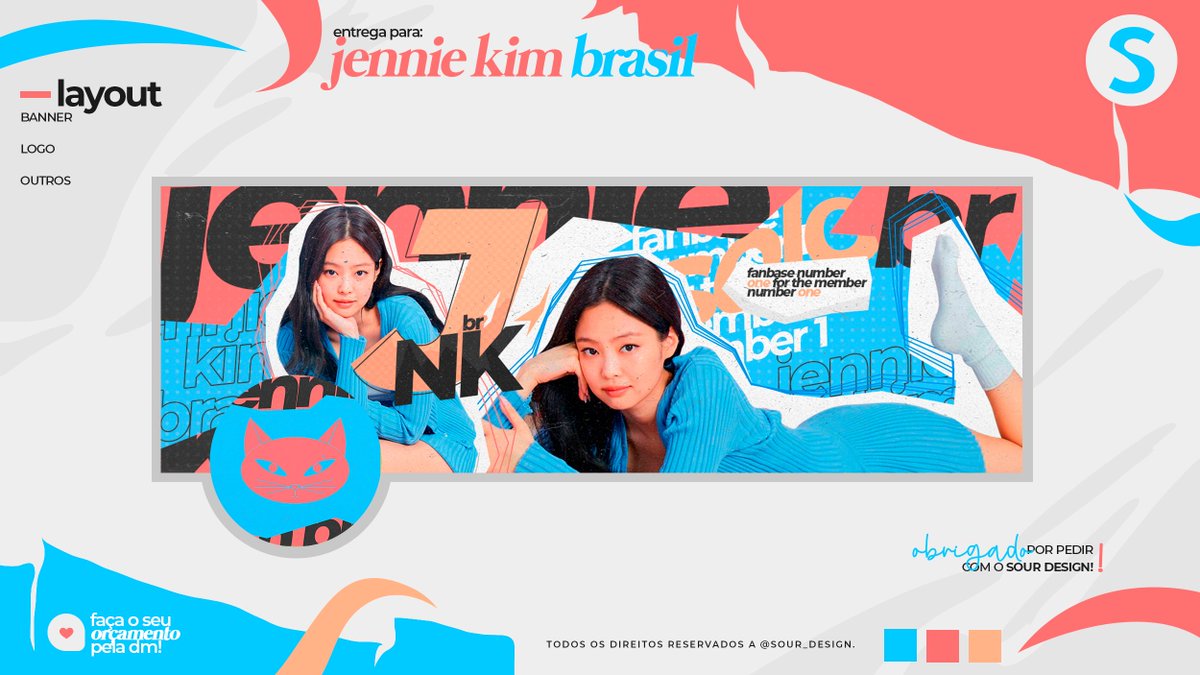Entrega para: Jennie Kim Brasil 💙
Obrigado pela confiança!