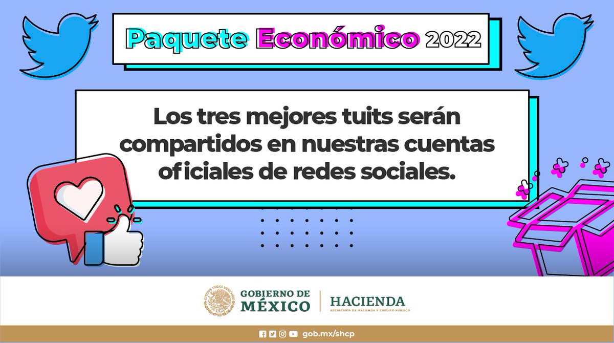 Hacienda_Mexico's tweet photo. ¿Sabes qué es el Paquete Económico? 

¡Participa en nuestra trivia! 🙋🏻‍♀️🙋🏽 

Tienes hasta mañana a las 12:00 del día 📦 https://t.co/FmgqADpQU6