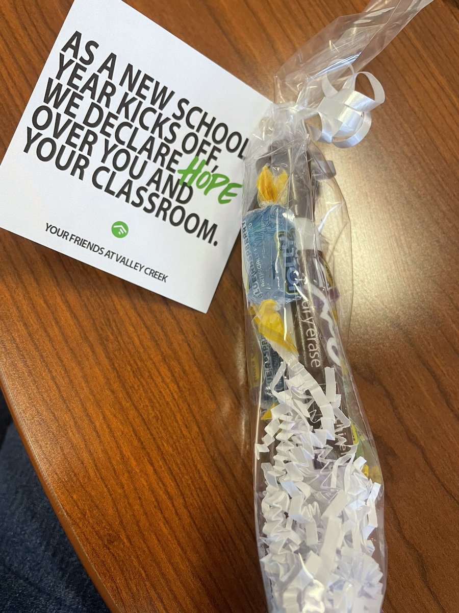 Miller17Jen's tweet photo. A huge thank you to Valley Creek  for the Jolly Ranchers, Expo, and declarations of HOPE for this school year!  #M9bettertogether
#MHS9th #ValleyCreek https://t.co/d4UKDEUTai