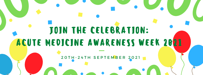 take__AIM's tweet photo. Acute Medicine Awareness Week 2021 is coming! This year we're celebrating how far AIM has come as a specialty, as well as throwing @acutemedicine a 21st birthday party.
Register for party materials, as well as our virtual quiz on Thurs 23rd Sept, here: https://t.co/vsM7K1KYVo https://t.co/wDc4iBcBfj