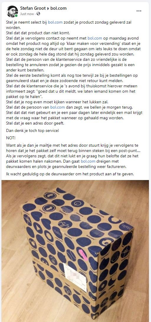 stebanskie's tweet image. Lang leve bol.com...