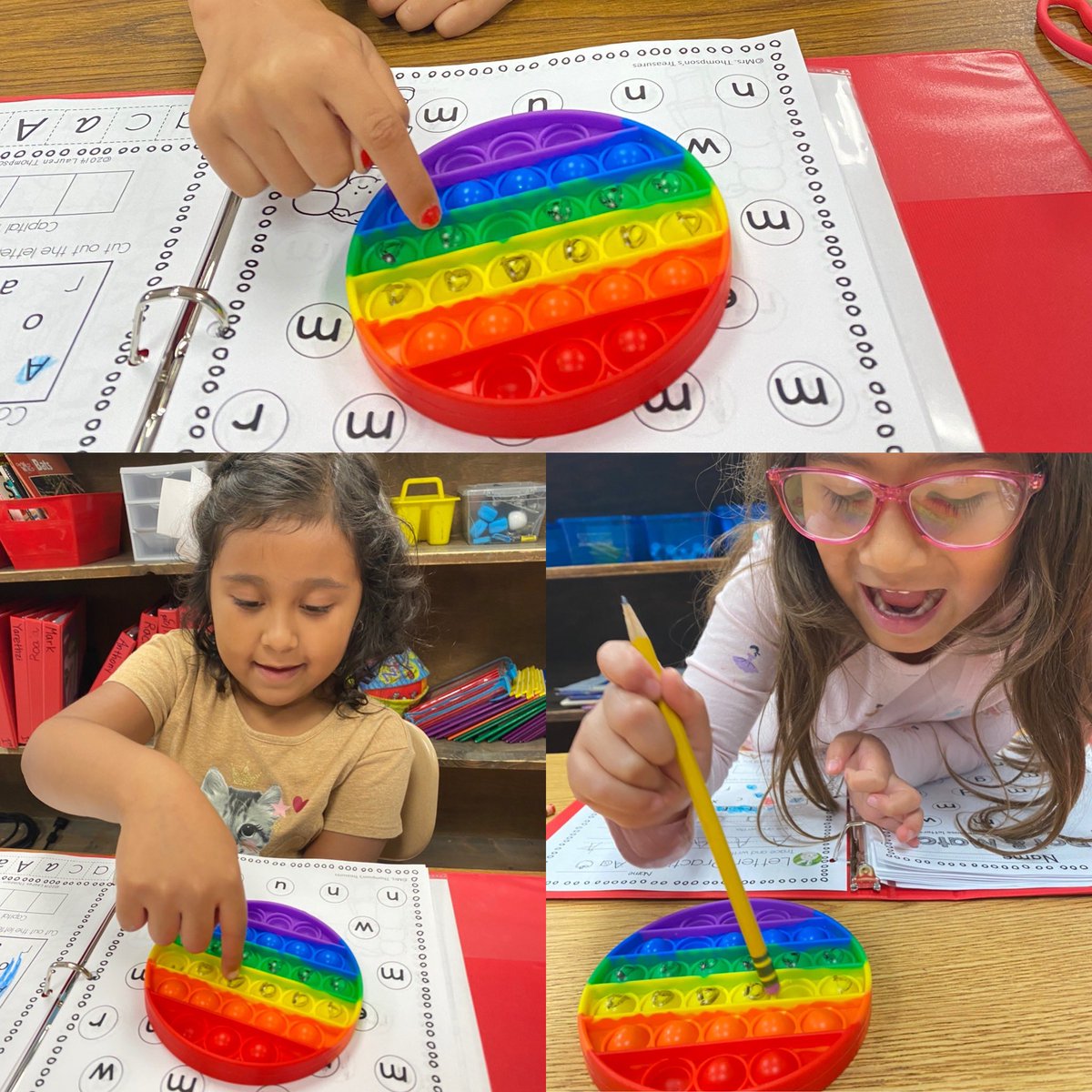 Multisensory Monday for kindergarten ELs! We practiced telling uppercase and lowercase letter As with a push bubble popper. <a href="/LES_Panthers/">Lascassas Elementary</a>