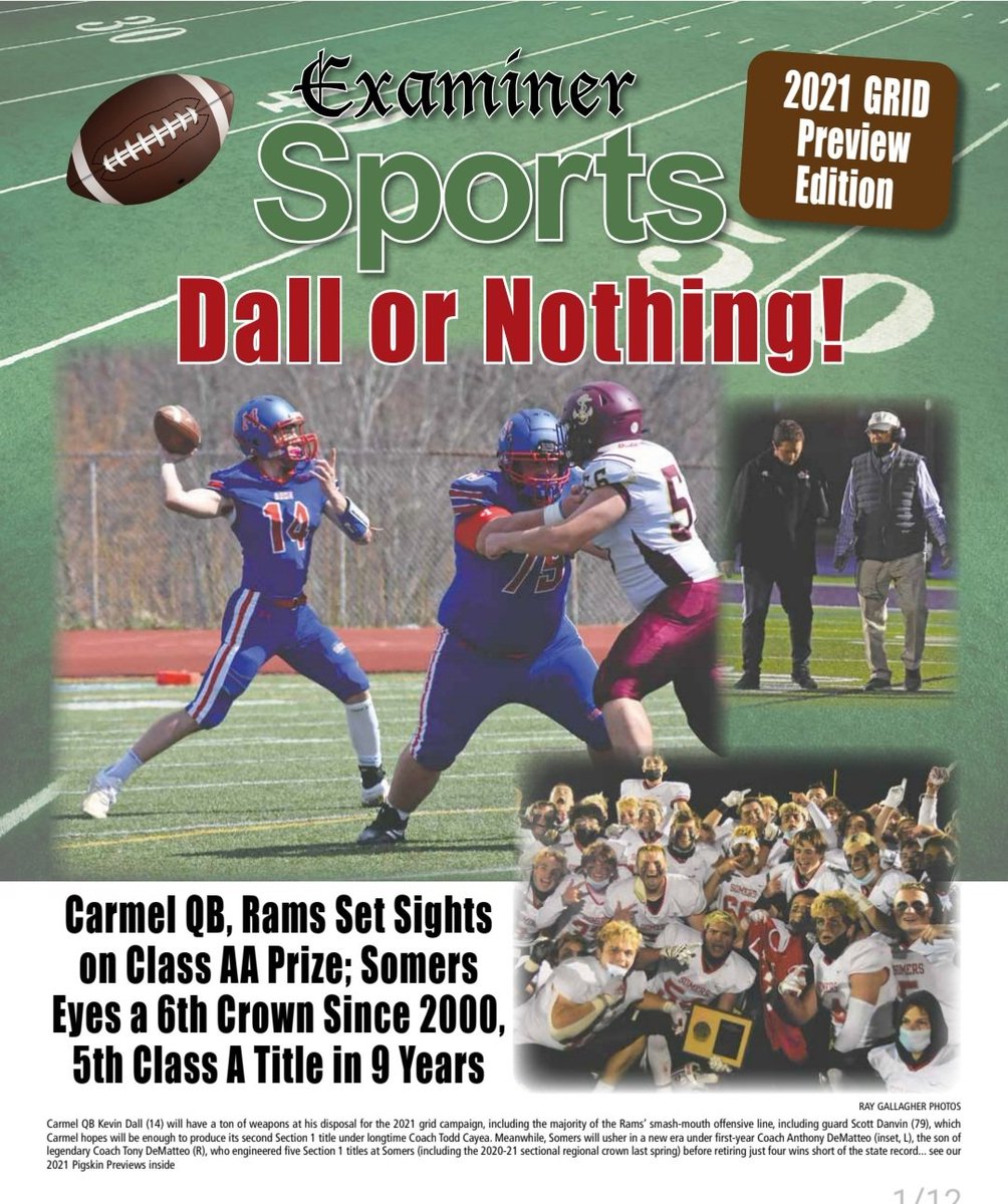 DirectRays's tweet photo. We're hitting y'all hard on newsstands tomorrow with @ExaminerMedia #GridPreviews for 23 local clubs set to ambitiously hit our grids this fall. My boy @RJD_Photos & I went nuts on this #GrabAStack @CarmelRams @SomersFootball & more https://t.co/CDDjCcFqgj