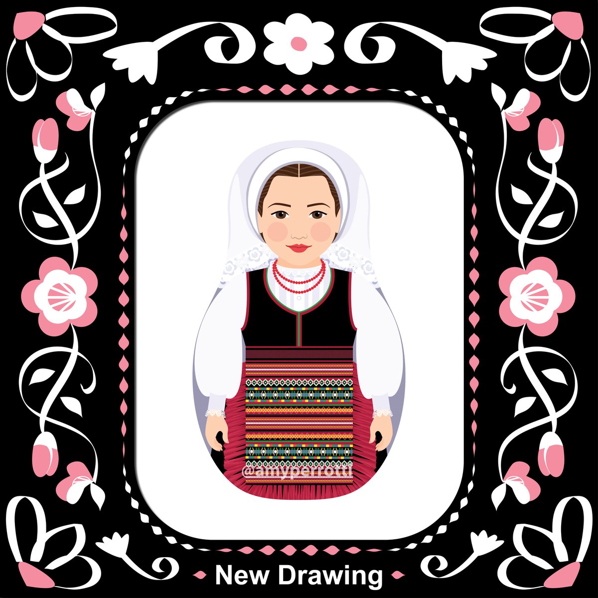 AmyPerrotti's tweet image. Amy Perrotti: Croatian Lika Matryoshka amyperrotti.blogspot.com/2021/08/croati… #croats #croatian #ancestry #folkdress #nurseryart #familytree #traditionaldress #newmom #newdad #matryoshka #Lika #culture