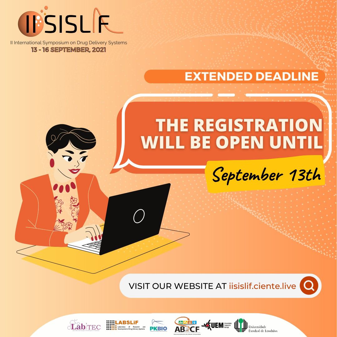 sislif2021's tweet photo. EXTENDED REGISTRATION DEADLINE!! 
The registration for the II #SISLiF will be open until our first event day, #September 13th.
You can guarantee your access on our website. 
Acess: https://t.co/l5U9ILGVE9
#EVENT #symposium #university #technology #innovation #Science #scientist https://t.co/T0EpVFRpP5