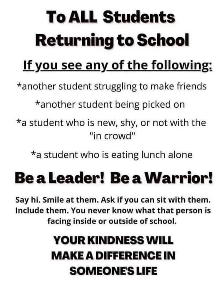 SWS_PS's tweet photo. Parents/Guardians - if you have one ask of your children as they return to school - have it be this. @DDSBSchools https://t.co/rPGtLPaV1P