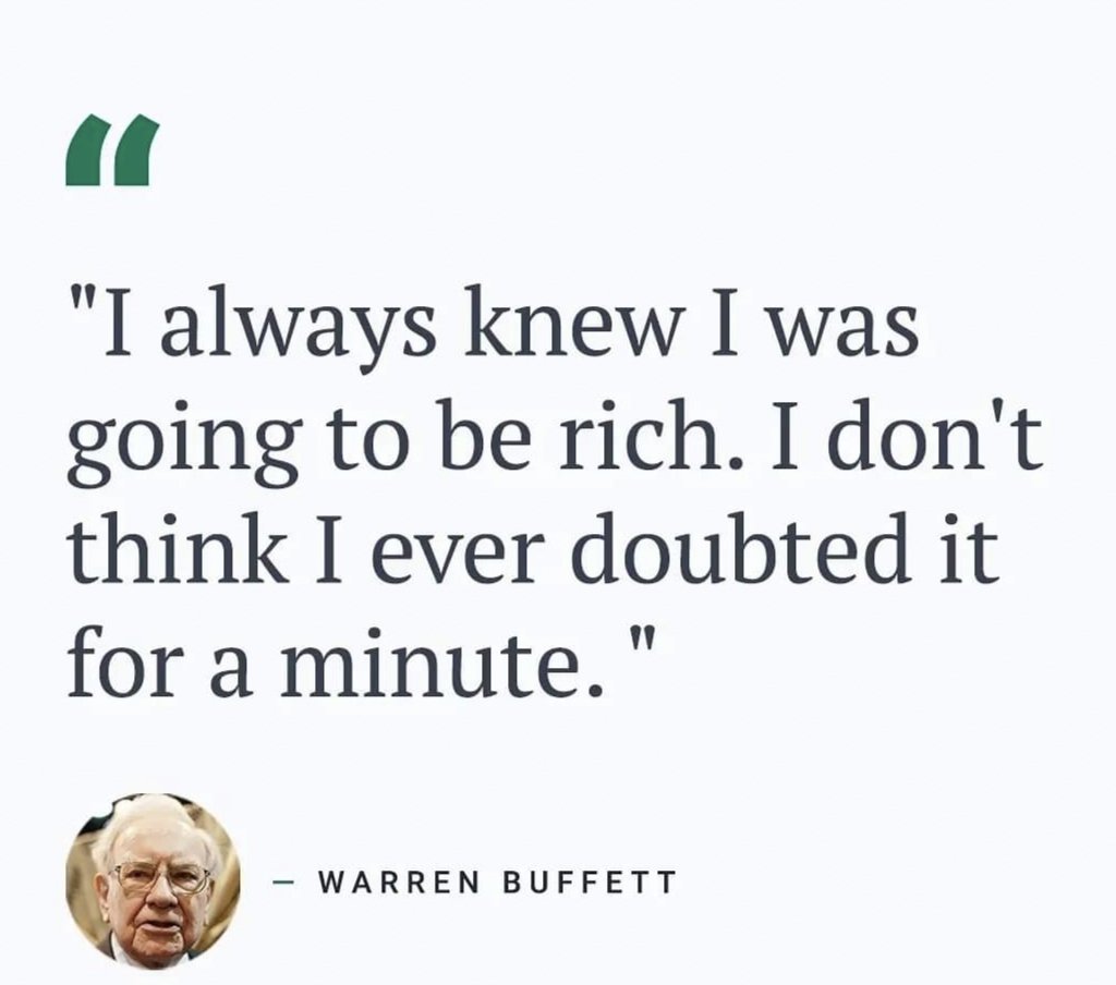 Be bold. Be confident. 

Happy 91st birthday to Warren Buffett! 