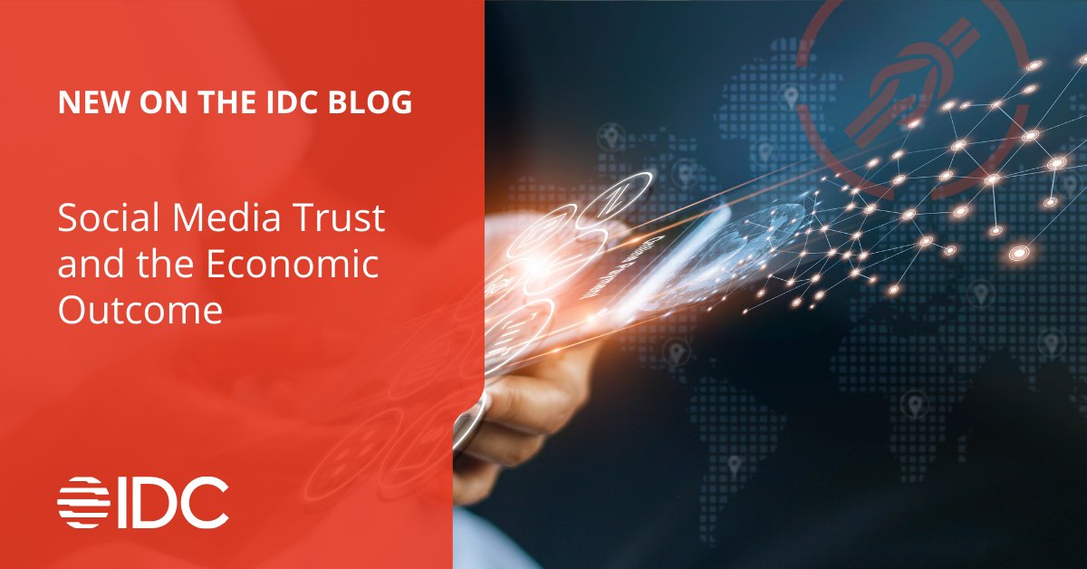 IDC's tweet image. How do you use social media and trust how your information is handled? Read IDC&apos;s newest blog post #futureoftrust bit.ly/38u15cU