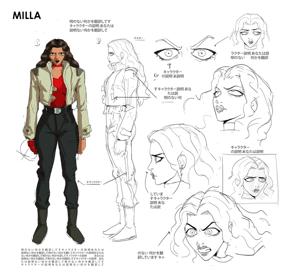 Meet Milla, the first character I made for @afterorder 