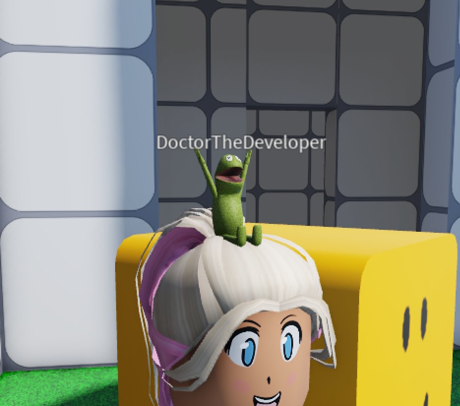 DeveloperDoctor's tweet image. Tini Frogge is literally the cutest thing I've seen in my entire life 😭💕 #Roblox #RobloxDev #Frogge