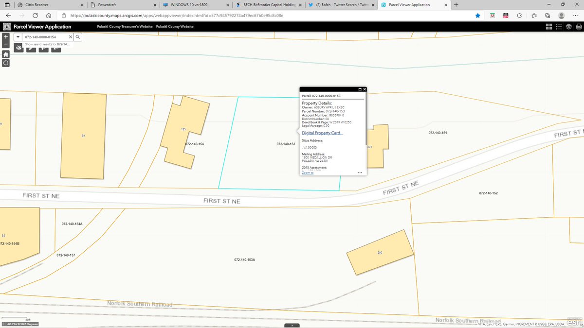 RalphGo81869427's tweet photo. $BFCH
looks like $BFCH also own the lots just across the street.

1) 200 FIRST ST NE
https://t.co/FqJ11AmvWb
2) 125 FIRST ST NE: 072-140-0000-0154
https://t.co/z7C3Ne1f3Z
3) parcel #::072-140-0000-0153
https://t.co/7z6KYEn4IK https://t.co/VWPSy9ZOYv