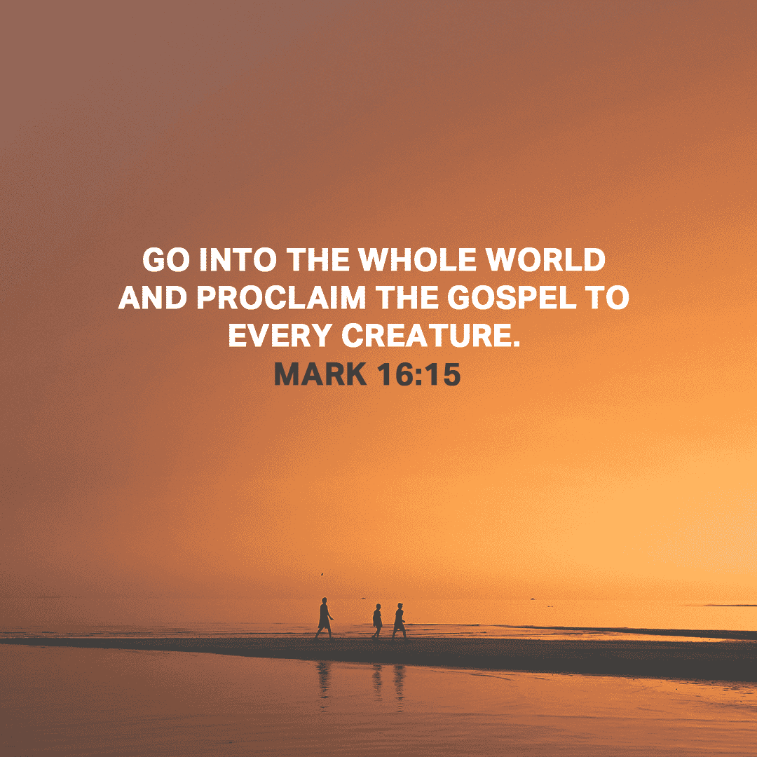 HBGDiocese's tweet photo. Go into the whole world and proclaim the gospel to every creature. (Mark 16:15)

#DailyFaith #DailyCatholic #Catholic  #Mercy #Lord #Hope  #Gospel #Mark #Scripture #DailyScripture https://t.co/n31eAZE6lm