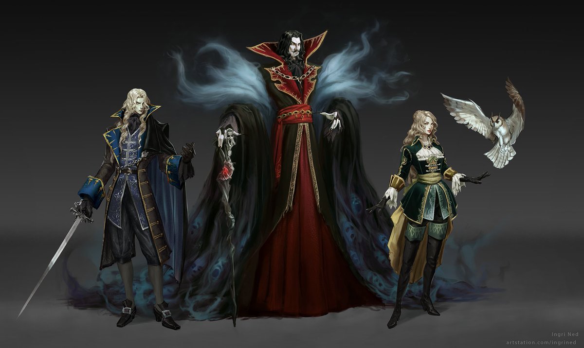 ingrined_art's tweet photo. Check out my redesign project of a modern version of the characters from the iconic 90s game Castlevania; Symphony of the Night.
#Castlevania #月下の夜想曲 https://t.co/eC4V9NBLLi