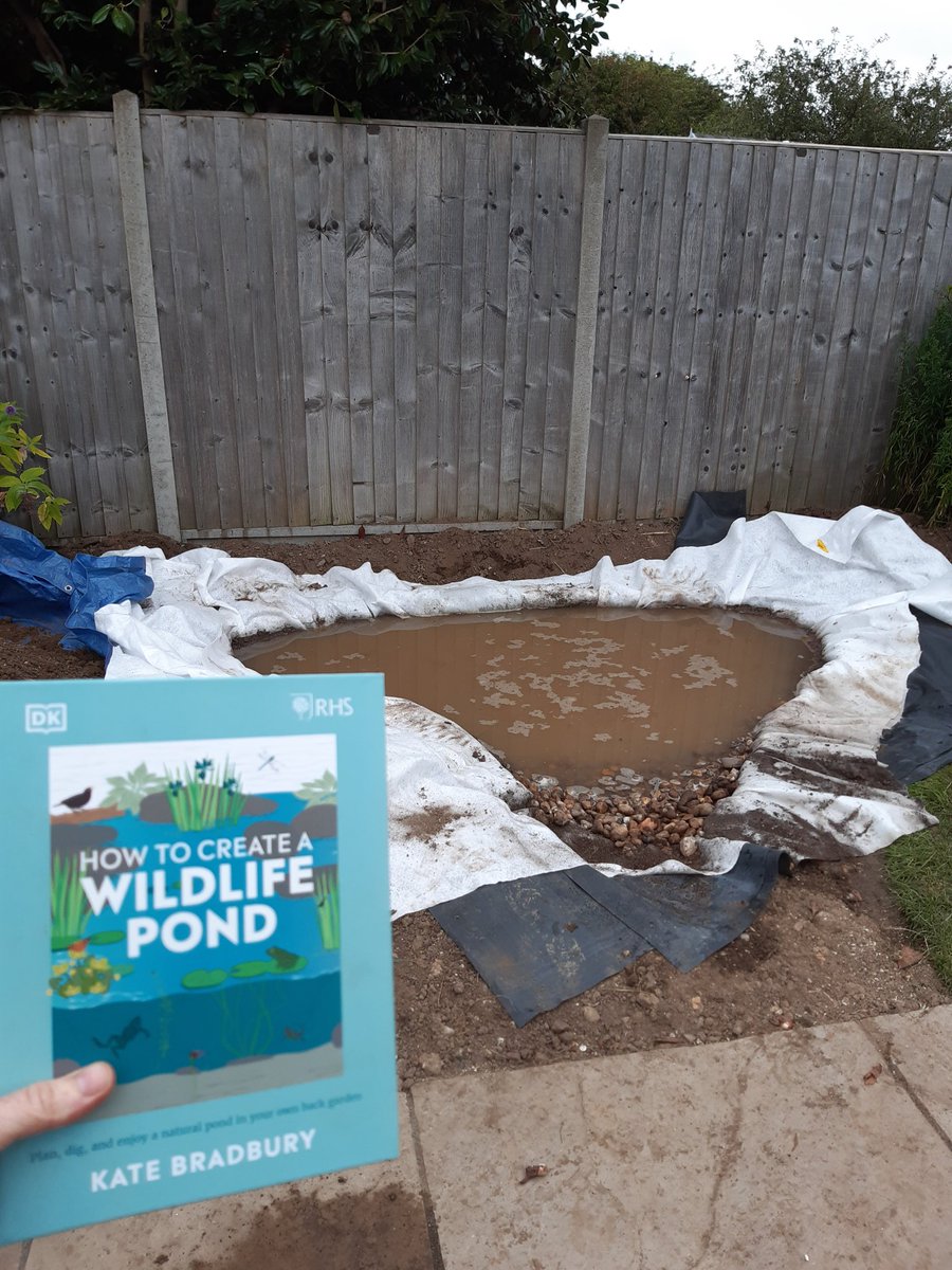 SarahMartinda14's tweet photo. This is so exciting!! Thank you @Kate_Bradbury for your inspiration and instruction.  Not there yet but well on our way!! #naturepond #BankHolidayWeekend #creatinghabitats https://t.co/odr6SKTS7H