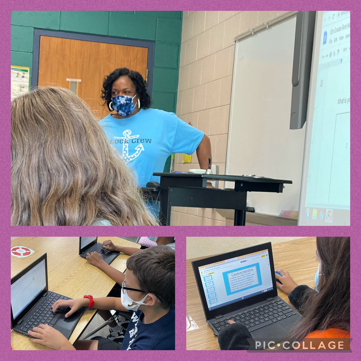 Students in <a href="/RachelB42863280/">Rachel Brown</a> ‘s writing class are sharpening their writing skills today. We can’t wait to see their final products!