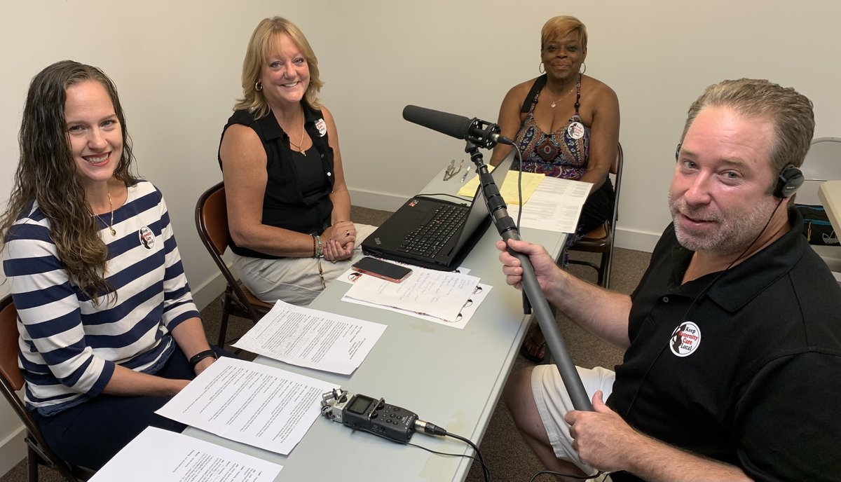 AFTCT's tweet photo. On this #AFTinAction @NAACPWindhamCT's Leah Ralls discussed mobilizing community to demand #PatientsBeforeProfits w/#AFTCT prez @hochadel_jan, @BackusNurses prez @SherriDrake: https://t.co/9gKuEJGxdA #LaborRadioPod #HOPEUnions @AFTunion @AFTHealthcare @laborradionet @podbean https://t.co/GG9VrqG3q5