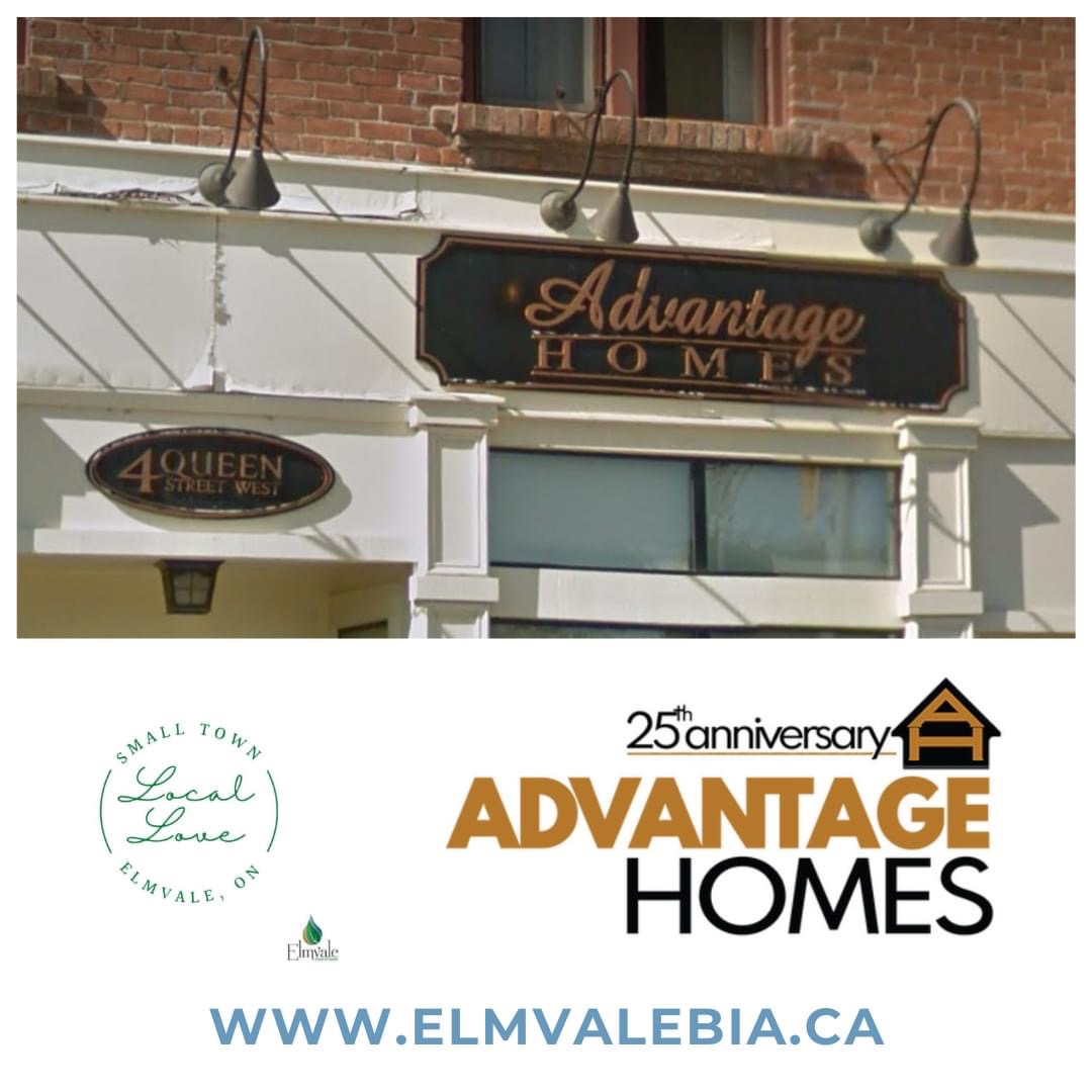 ElmvaleBIA's tweet photo. Experience Elmvale and all that it has to offer!
Experience Advantage Homes

4 Queen Street West

https://t.co/AIvsPxNmo7
#StrongerTogether #SupportLocal #Emvale #ExperienceElmvale #ExperienceSimcoeCounty #ElmvaleBIA https://t.co/yVe1gnSkSR