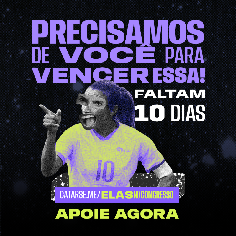 revistaazmina's tweet photo. É TUDO OU NADA: não tem empate ou meia vitória. Só recebemos as doações e garantimos o futuro do @elasnocongresso se batermos a meta. E ainda precisamos arrecadar mais de R$ 10 mil 😭.