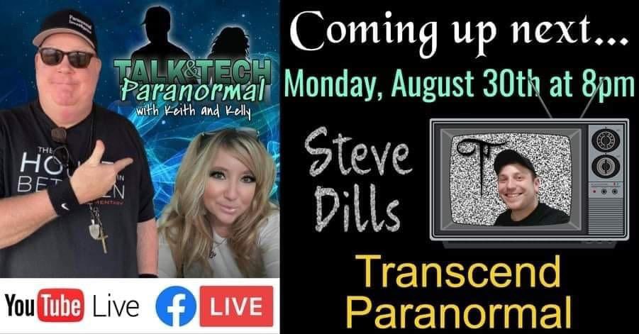 TranscendParano's tweet image. Tonight! Join Talk and Tech Paranormal as Transcend Paranormal Director Steve Dills joins hosts Keith Bailey and The Maven Medium Kelly Miller for an awesome evening! Who said Monday's have to be boring?!