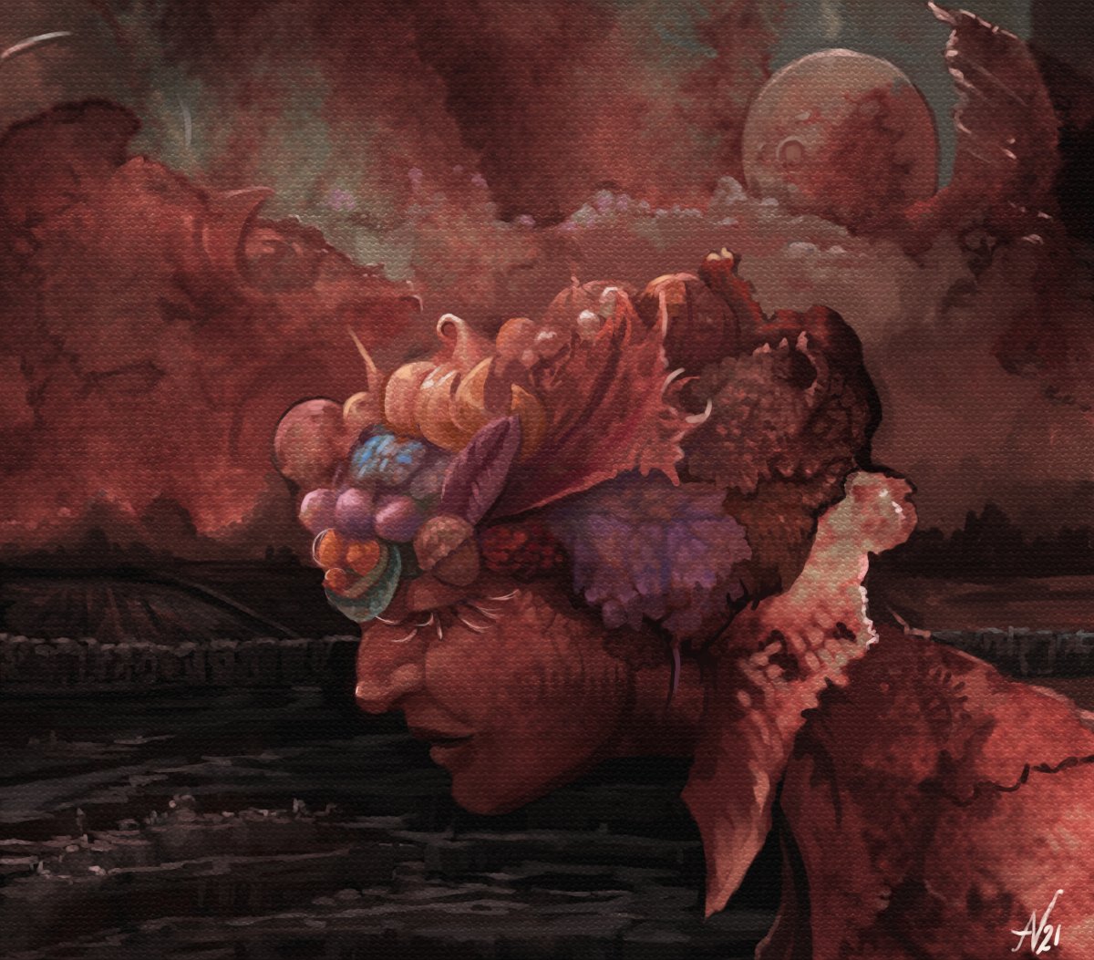 ARNewland's tweet image. Shout out to @Ri_Science and @seanmcarroll - I painted this one to the tune of A Brief History of Quantum Mechanics. #artstuff #sciencestuff #samestuff