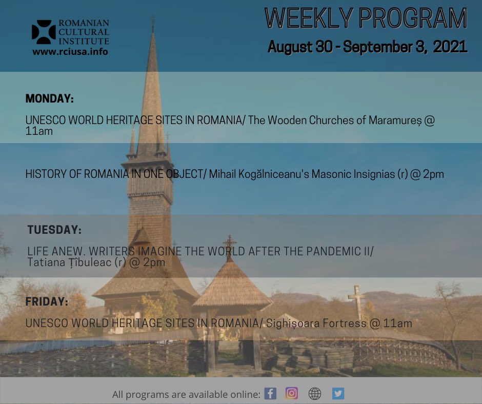 RomaniaNY's tweet image. Join us online and enjoy! #WatchThisWeek 

#WeeklyProgram #RCIUSA #RCINY #ICRNewYork #ICR