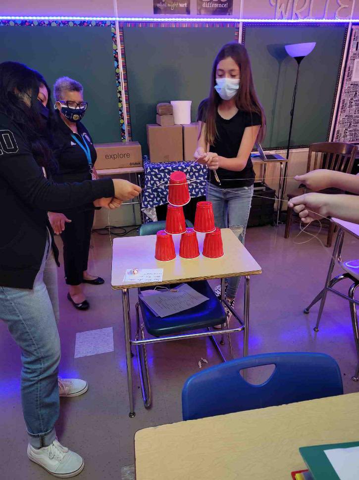 Collaboration was the theme in Ms. Eckenrode’s classes today! I love seeing the creative ways team-building can still happen even with social distancing! <a href="/LansdowneMS/">Lansdowne Middle</a> <a href="/MrDunlapLead/">Frank Dunlap</a> <a href="/BMurray_LMS/">Barbara Murray</a> <a href="/FrazierWorks/">Wanda Frazier</a>